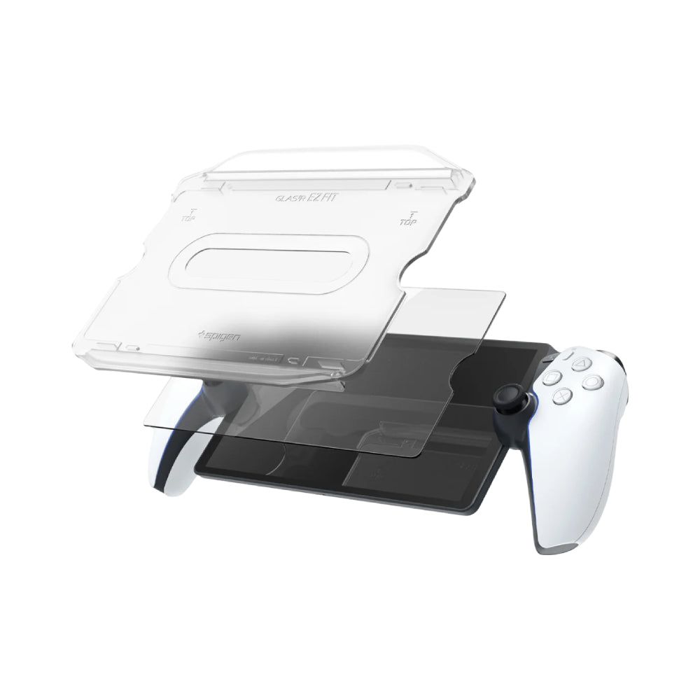 Spigen GLAS.tR EZ Fit Screen Protector for PlayStation Portal - Clear