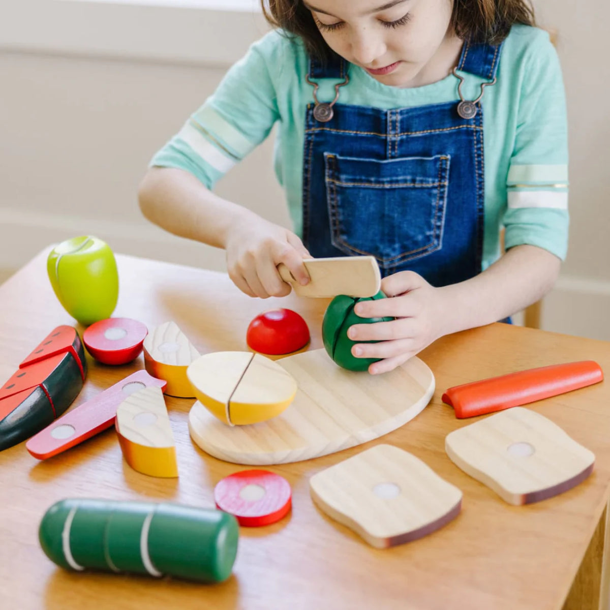 Melissa and Doug Cutting Food - Wooden Play Food
