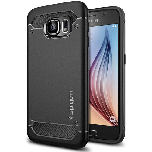 Spigen Armor Rugged Case for Samsung Galaxy S6 - Black - Curacao