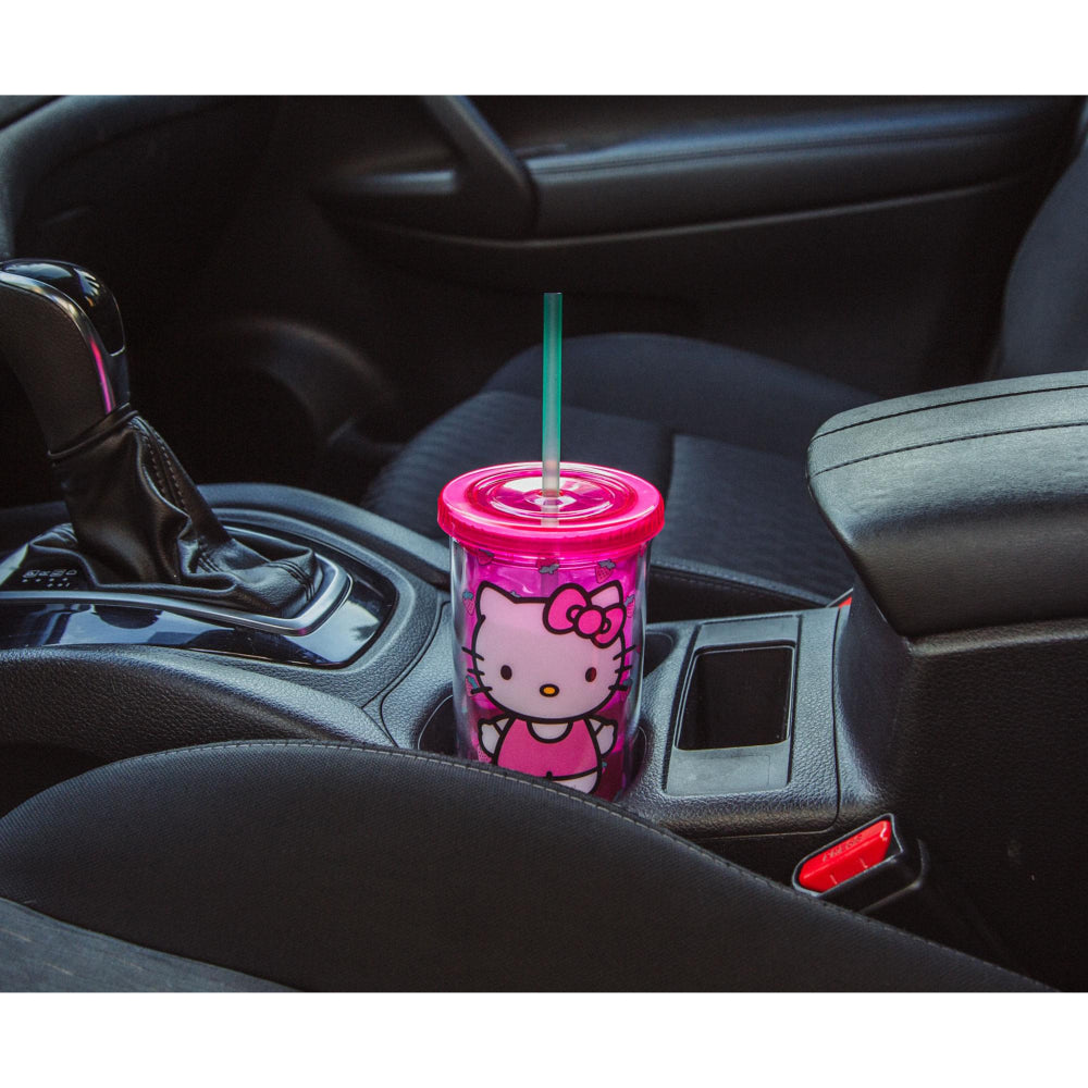 Sanrio Hello Kitty 20 oz Carnival Cup with Lid - Berry Pink
