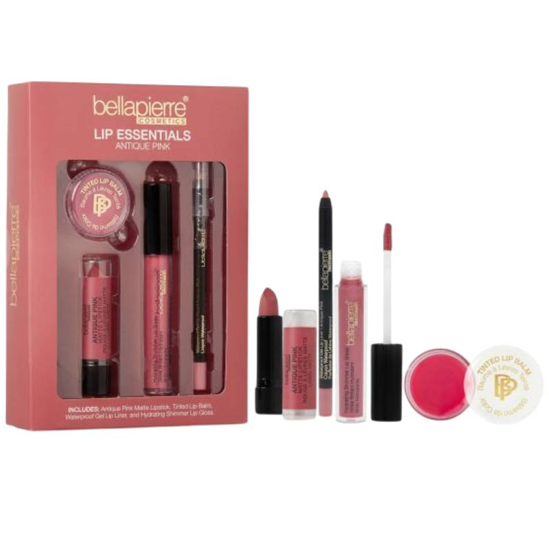 Bellapierre Cosmetics Lip Essentials(4 Piece) Kit - Antique Pink