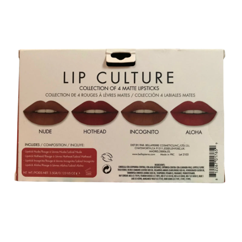 Bellapierre Cosmetics Lip Culture (4 Piece) Matte Lipstick