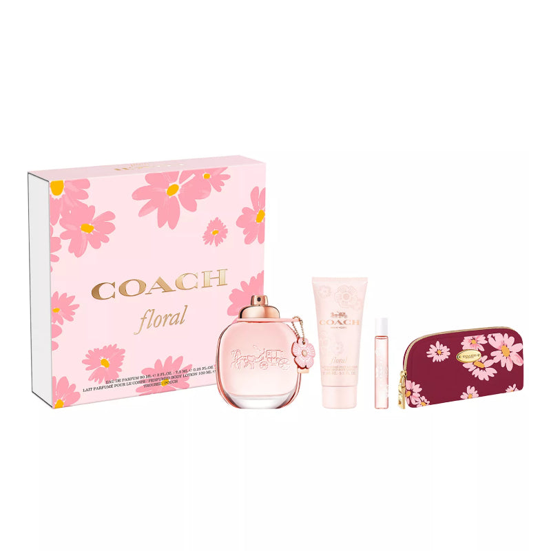 Coach Floral Women's (4-Piece) Eau de Parfum Gift Set– Curacao