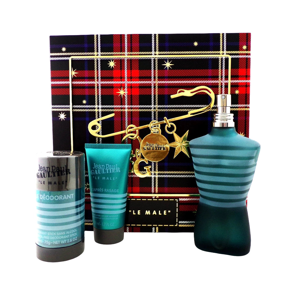 Jean Paul Gaultier Le Male (3-Piece) Eau de Toilette Gift Set