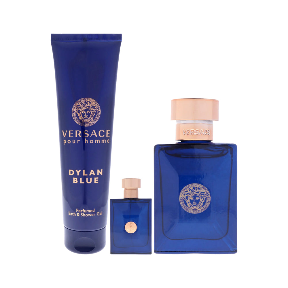 Versace Dylan Blue Men's (3-Piece) Eau de Toilette Gift Set