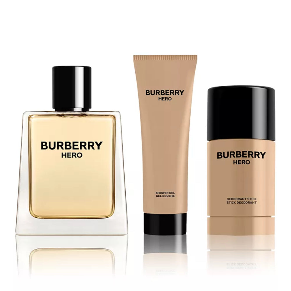 Burberry Men's Hero Eau de Toilette Gift Set (3 Piece)