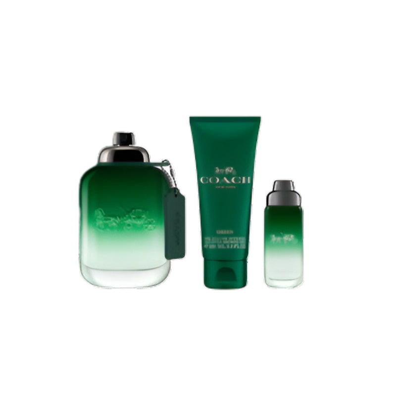 Coach Green Men's (3-Piece) Eau de Toilette Gift Set