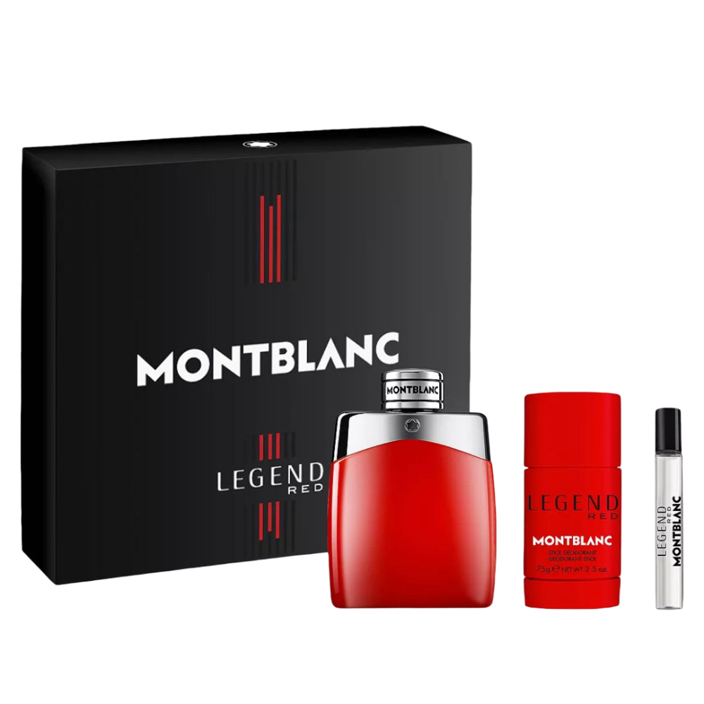 Montblanc - Set de regalo de 3 piezas Eau de Parfum Legend Red