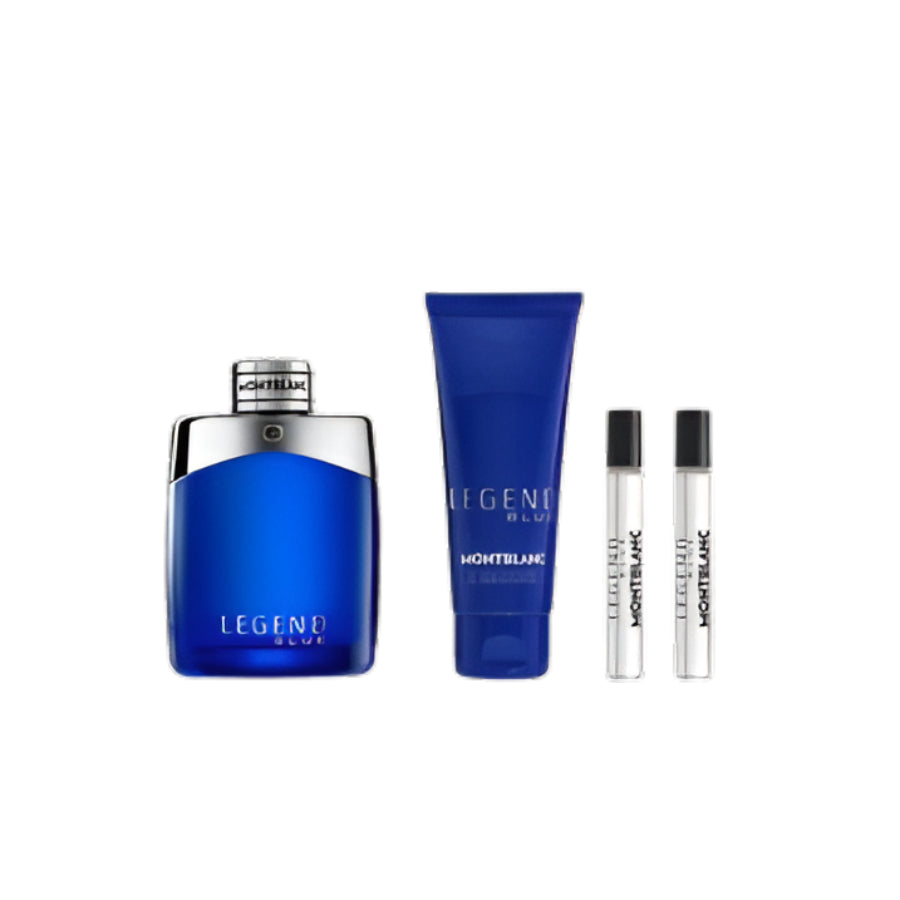 Montblanc Legend Blue Men's (4-Piece) Eau de Parfum Gift Set