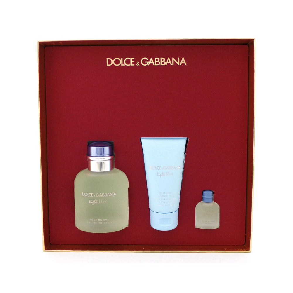 Dolce & Gabbana Light Blue Men's (3-Piece) Eau de Toilette Gift Set