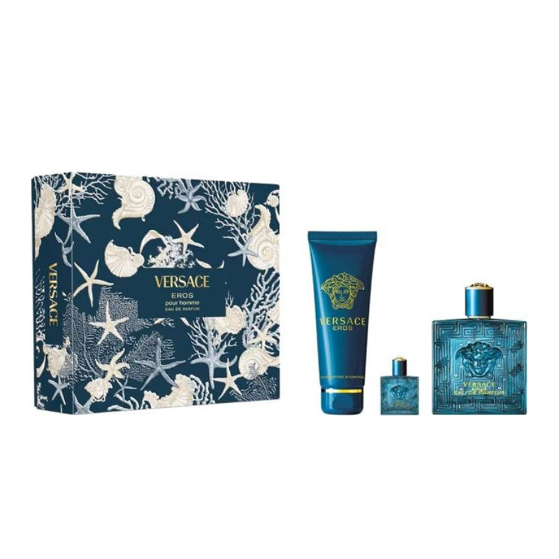 Versace Eros Men's (3-Piece) Eau de Parfum Gift Set