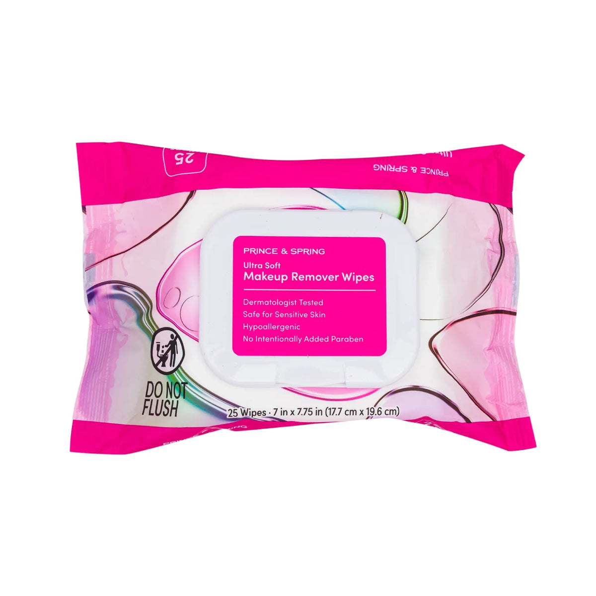 Prince & Spring Ultra Soft Makeup Remover Wipes (25-Count)