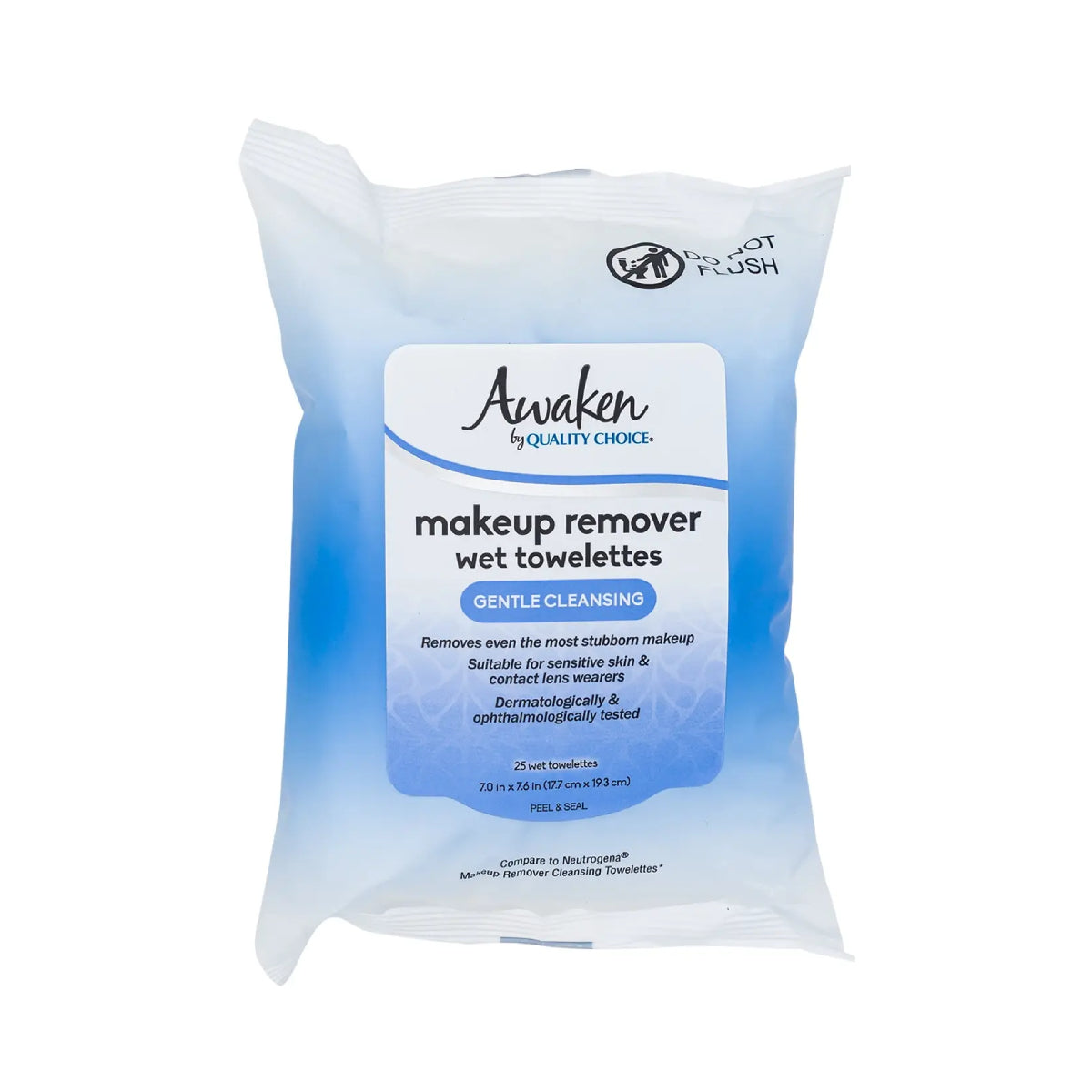 Awaken Makeup Remover Wet Towelettes Gentle Cleansing (25-Count)