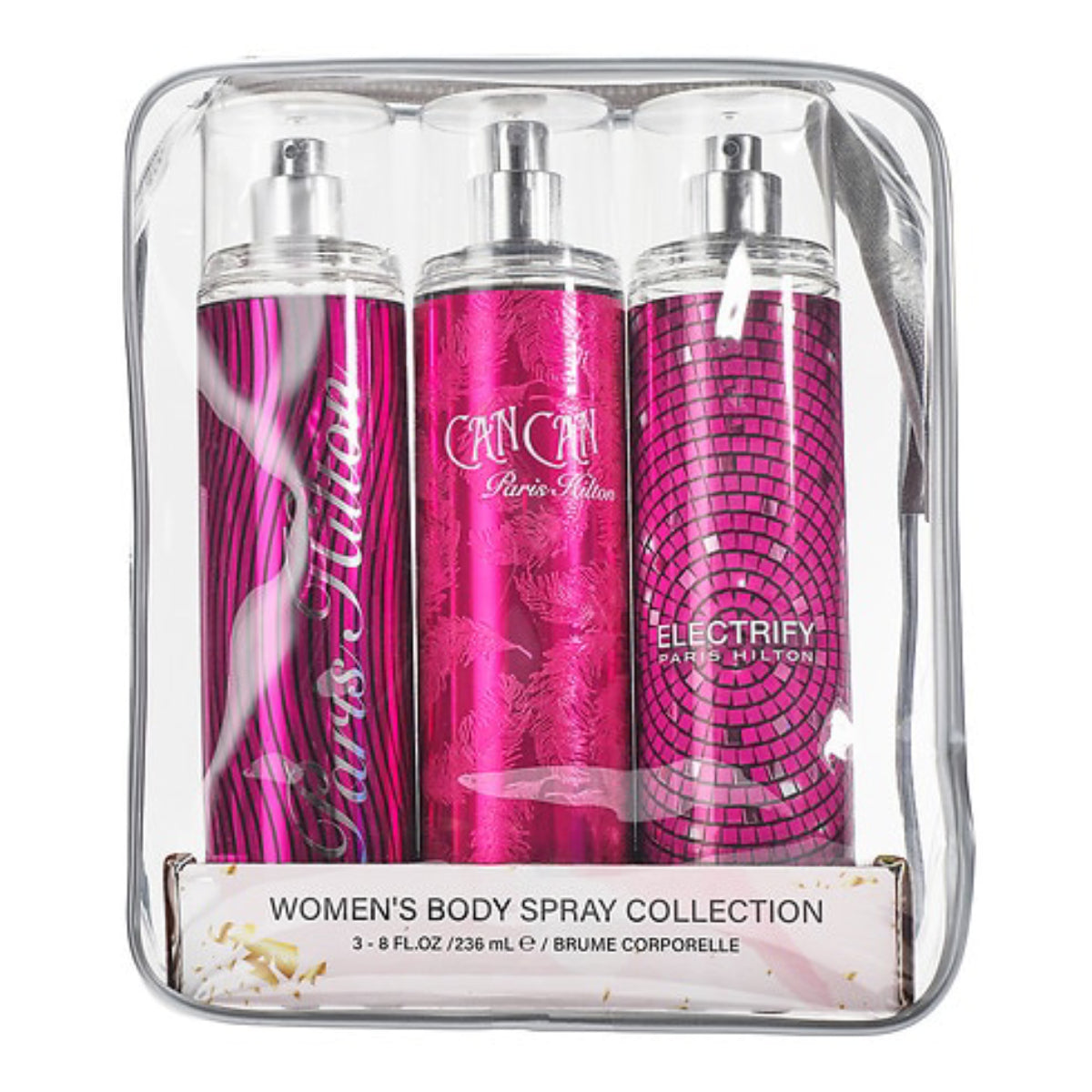 Paris Hilton Women's 8.0 oz (3-Piece) Body Mist Gift Set