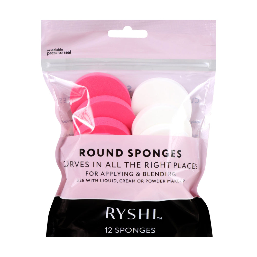 Ryshi Round Makeup Sponges (12-Count)