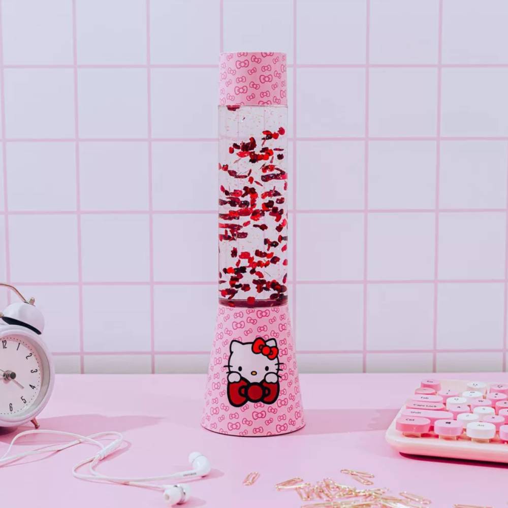 Sanrio Hello Kitty 12" Glitter Motion Mood Light - Pink