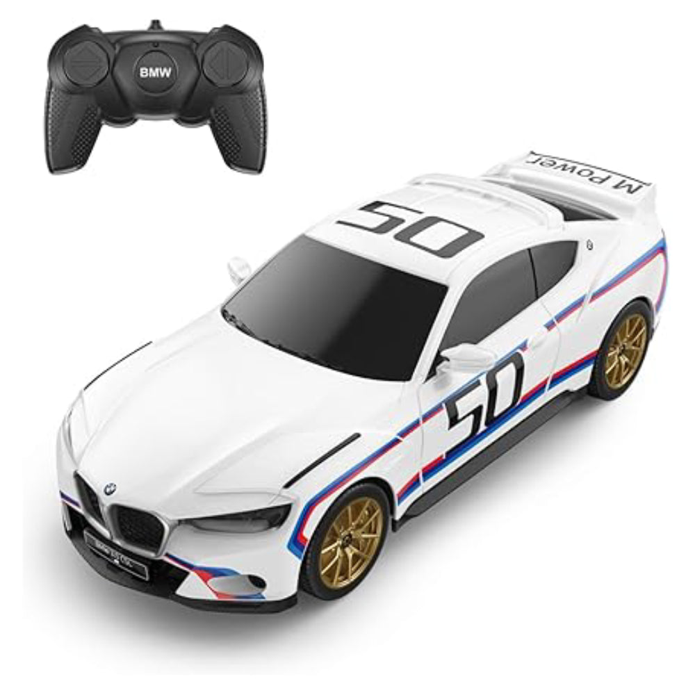 Rastar 1:24 BMW 3.0 CSL Remote Control Car - White