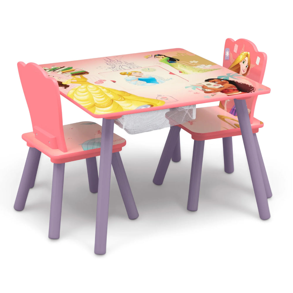 Delta Children Disney Princess Table and Chair Set with Storage