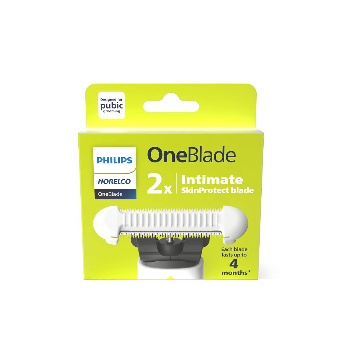 Philips Norelco OneBlade Intimate Replacement Blade (2 Pieces) - White