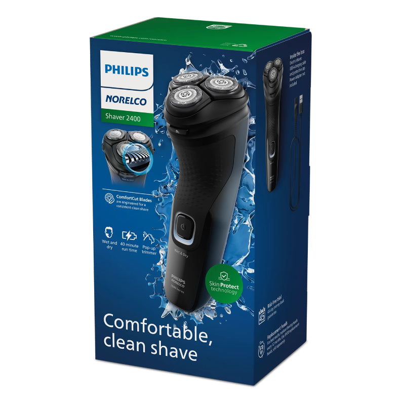 Philips Norelco 2400 Wet and Dry Electric Shaver - Black