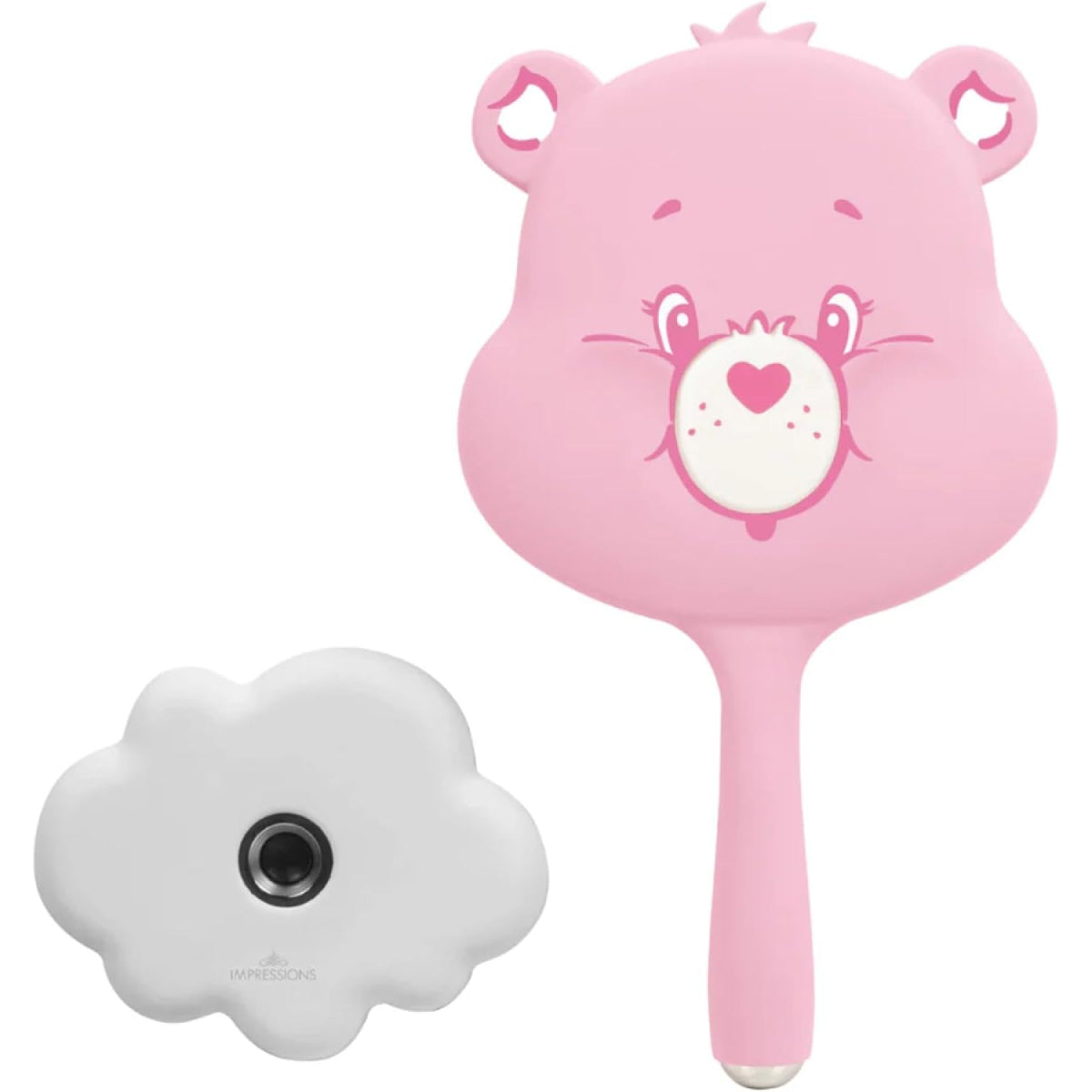 Impressions Vanity Care Bears Cheer LED Handheld Mirror with Detachable Standing Base - Pink
