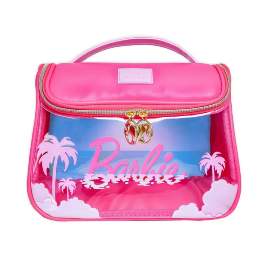 Impressions Vanity Barbie Beauty Double Zipper Tote Bag with Top Handle - Pink