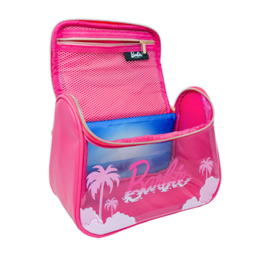 Impressions Vanity Barbie Beauty Double Zipper Tote Bag with Top Handle - Pink