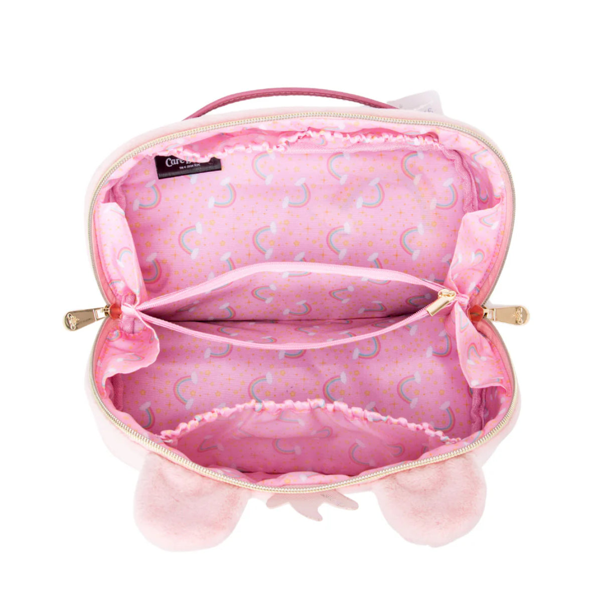 Impressions Vanity Care Bears Cheer Unfold Travel Bag with 3 Inner Pockets - Pink