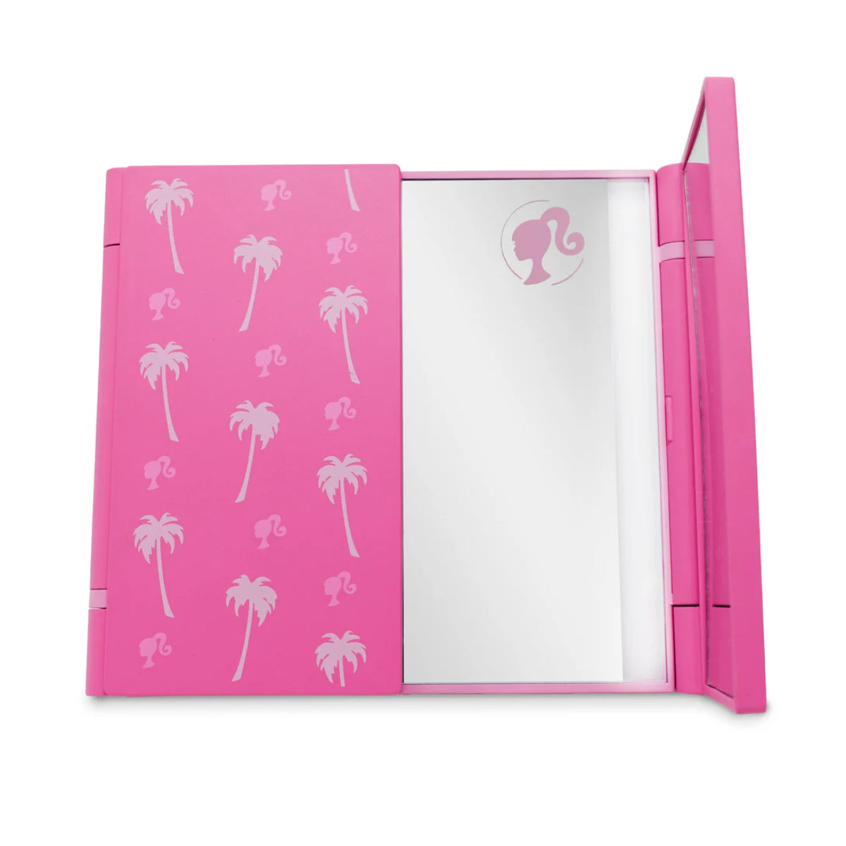 Impressions Vanity Barbie Trifold Mini LED Makeup Mirror with Soft Touch Sensor Switch - Pink