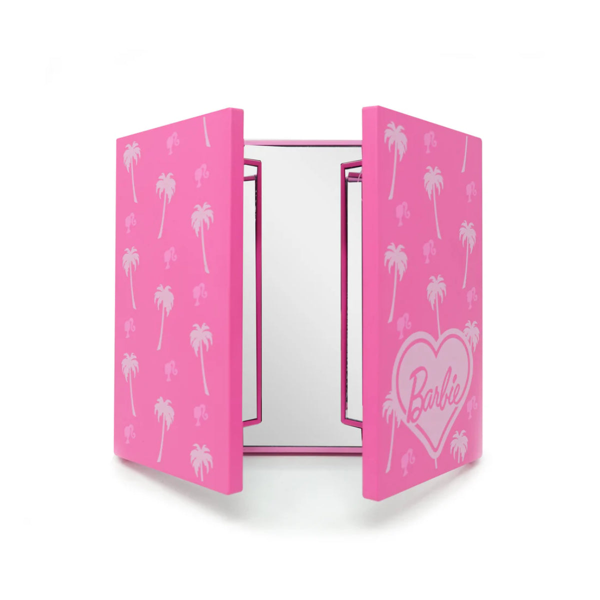 Impressions Vanity Barbie Trifold Mini LED Makeup Mirror with Soft Touch Sensor Switch - Pink