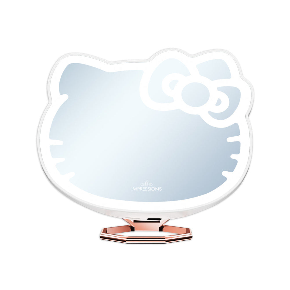 Impressions Vanity Hello Kitty Pocket Mirror with Ring Stand - White