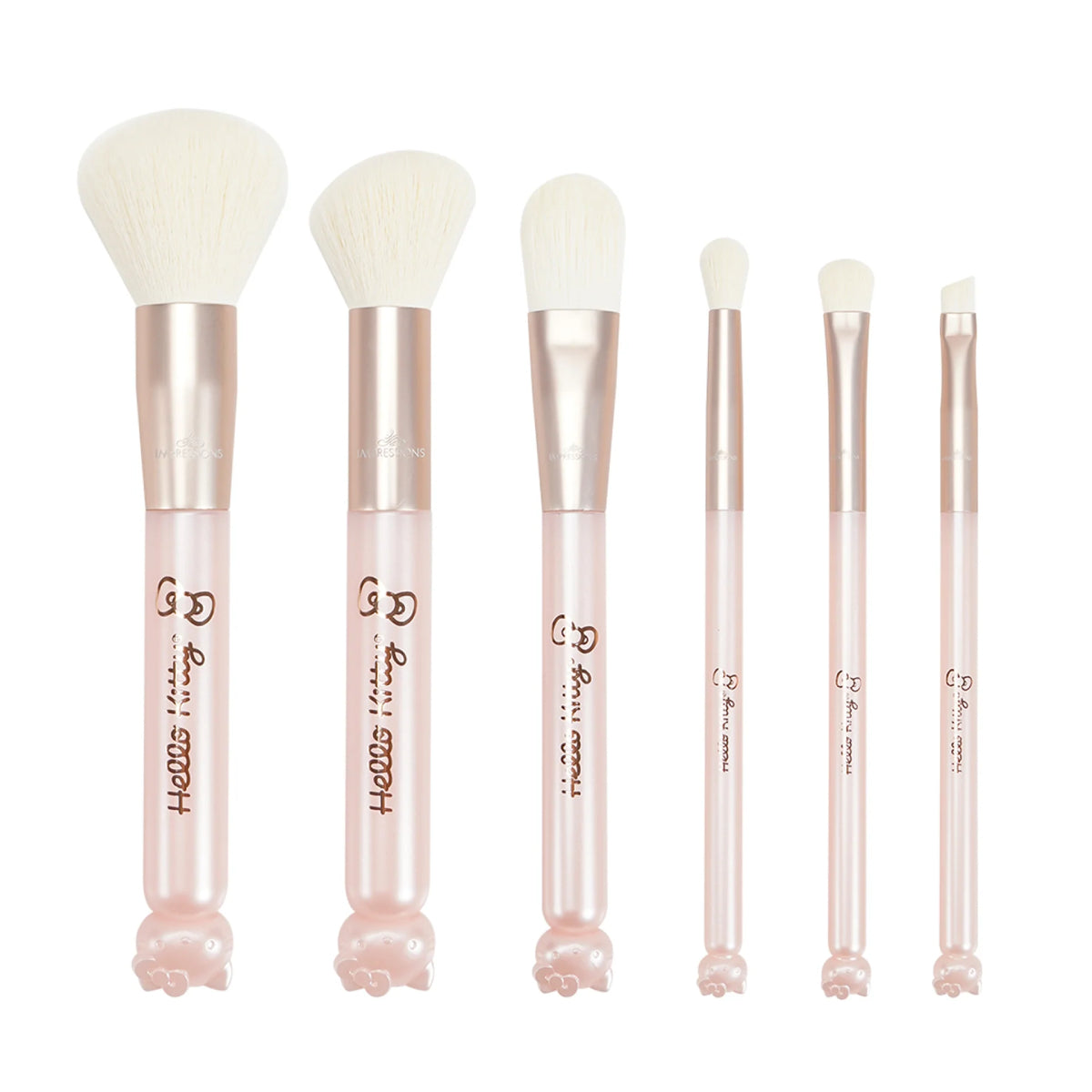 Impression Vanity "Kawaii Icon" Makeup Brush set (6 Pieces) - White