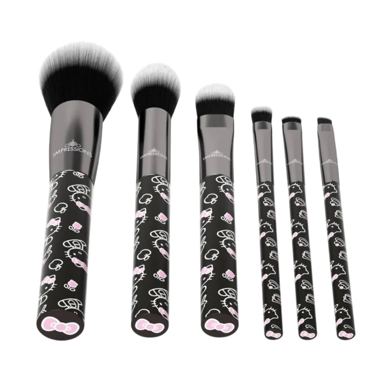 Impressions Vanity Hello Kitty The Favorites Makeup Brush Set (6-Piece) - Black