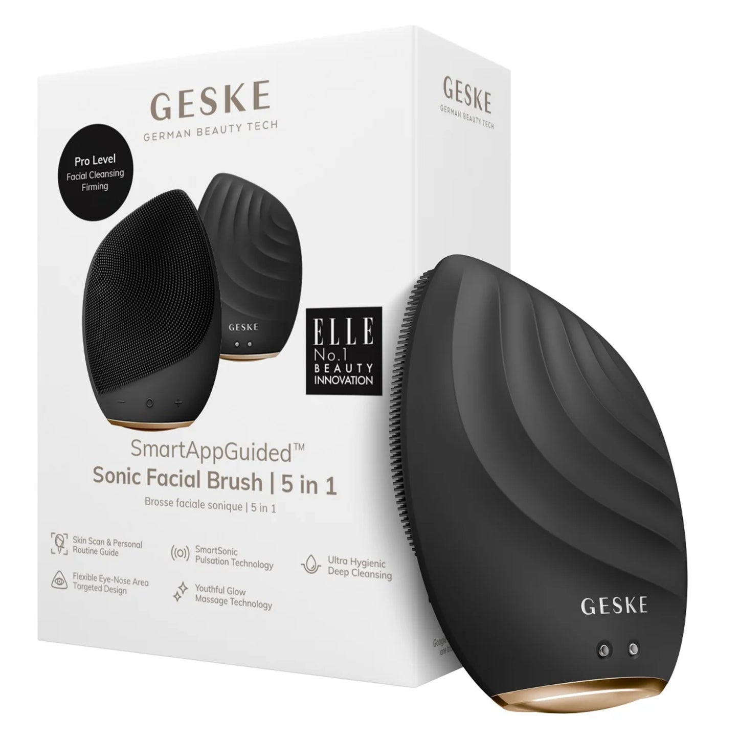 Geske Sonic 5 in 1 Facial Brush - Gray