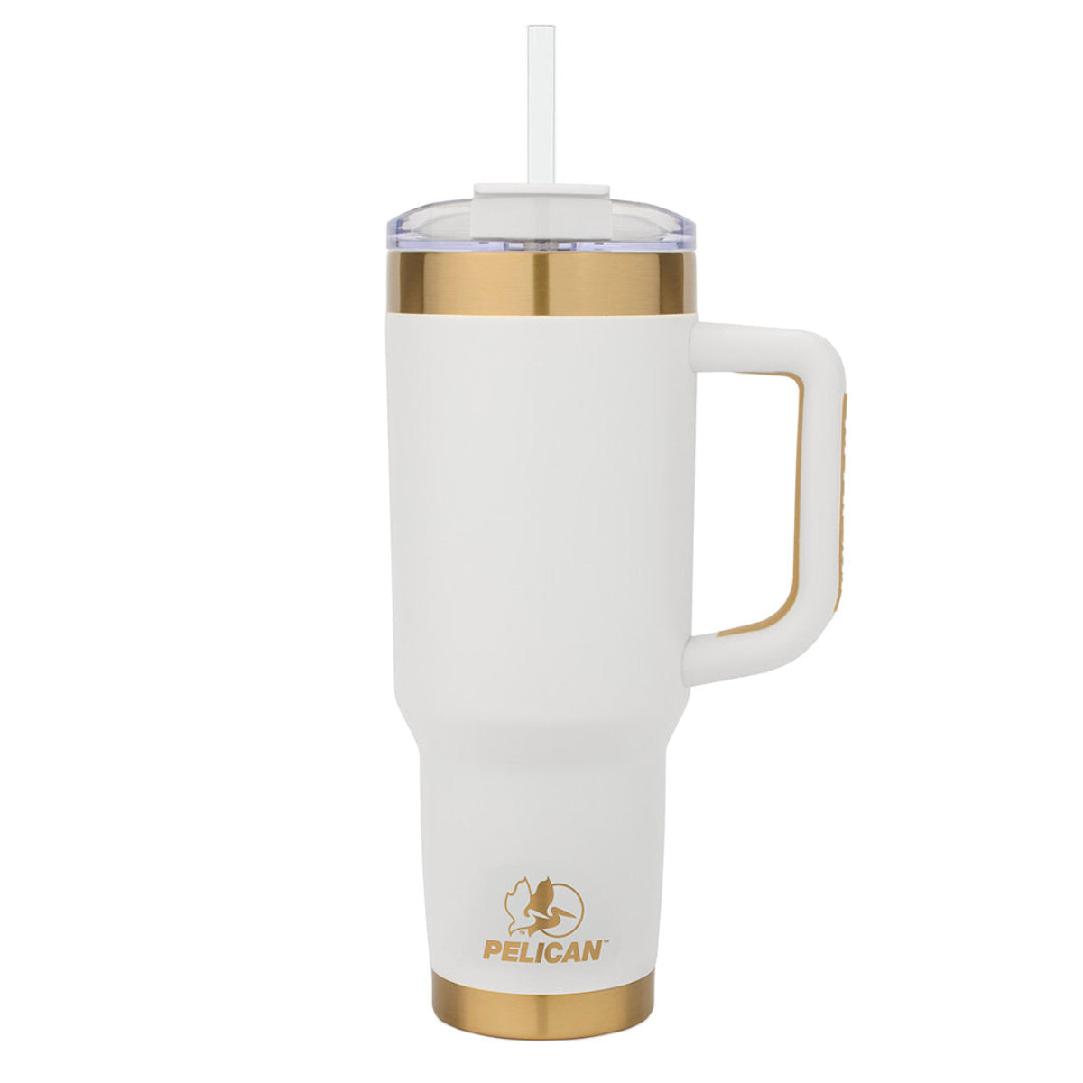 Pelican Hydration 40 oz Porter Tumbler - White/Gold
