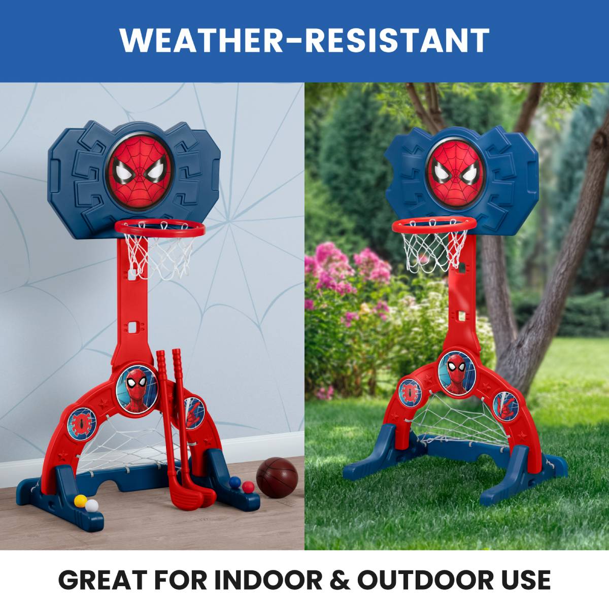 Delta Children Spider-Man 4-in-1 Sport Center Toy - Red/Blue