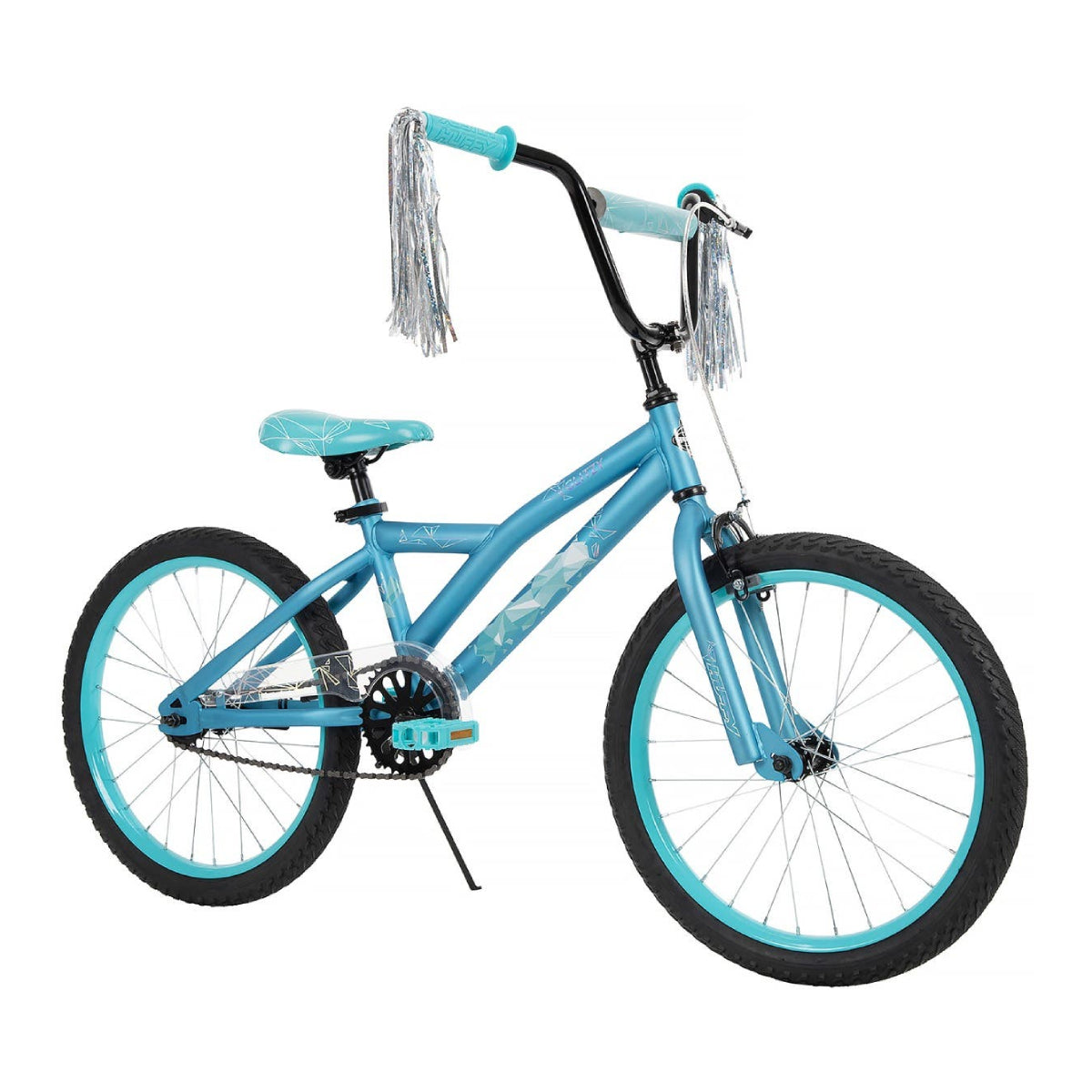 Huffy 20" Glitzy Kids Bike with Adjustable rails - Blue - Curacao