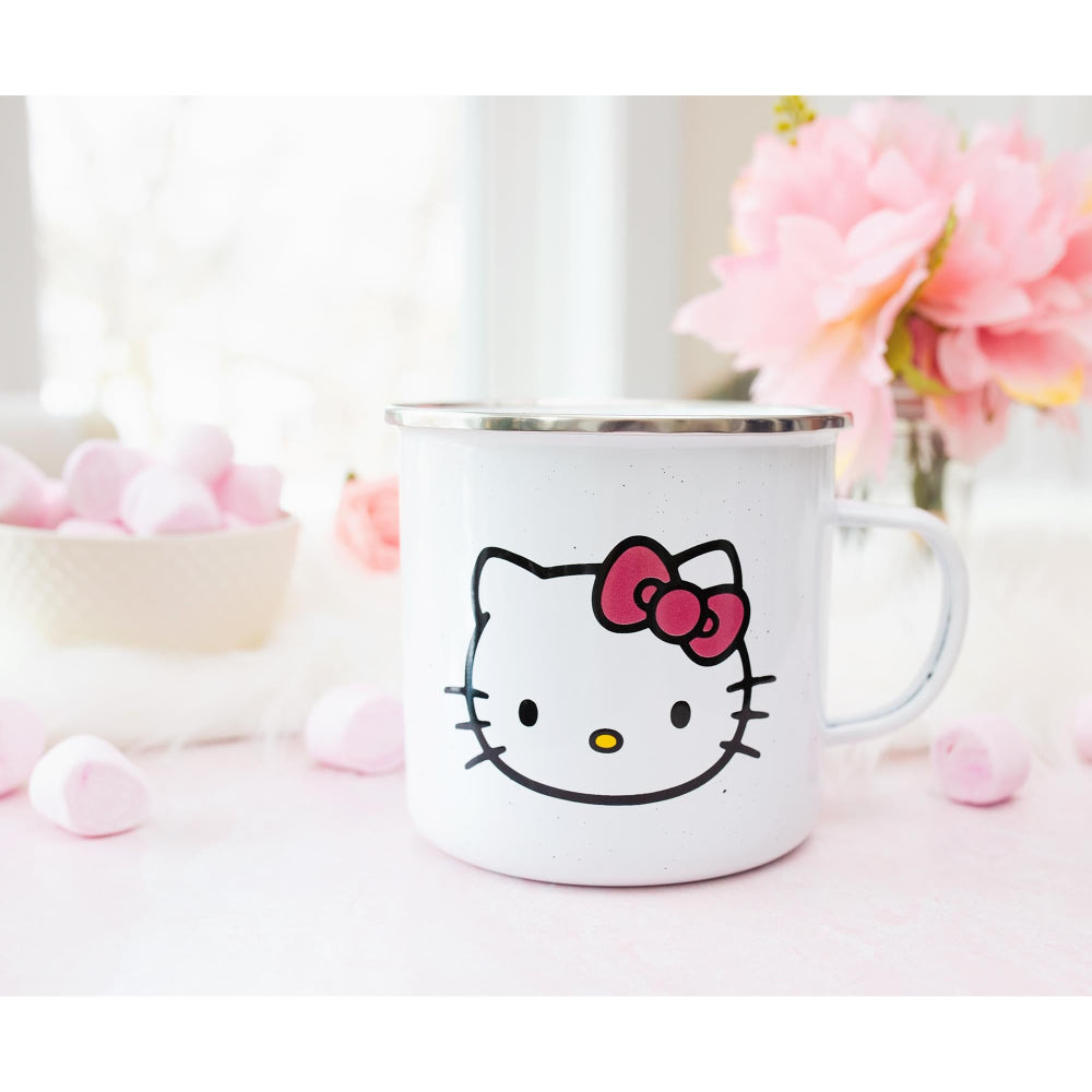 Sanrio Hello Kitty 20 oz Ceramic Camper Mug - White