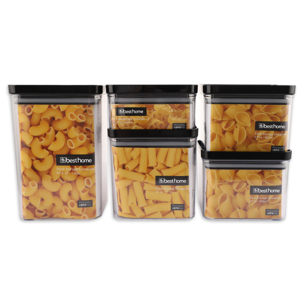 Best Home 5 Piece Rectangle Food Container