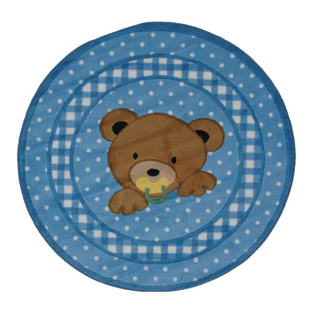 L.A Rugs 3' 3" x 3' 3" Supreme Teddy Center Round Area Rug