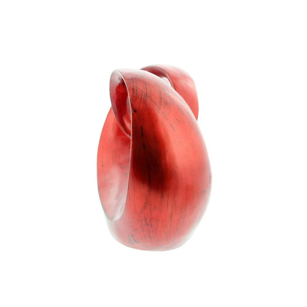 Polystone Abstract Sculpture - Red