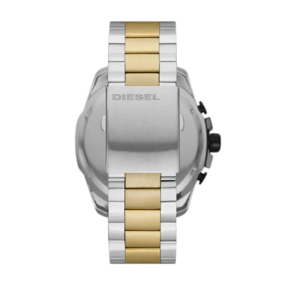 Diesel Mega Chief Men's Two-Tone Bracelet Watch - Black Dial