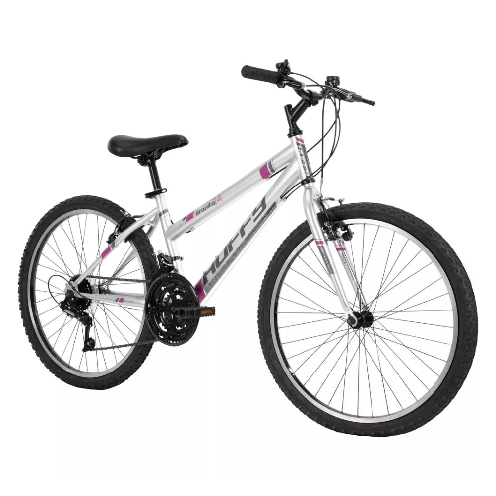 Bicicleta de montaña para mujer Huffy Granite de 24" - Plateada