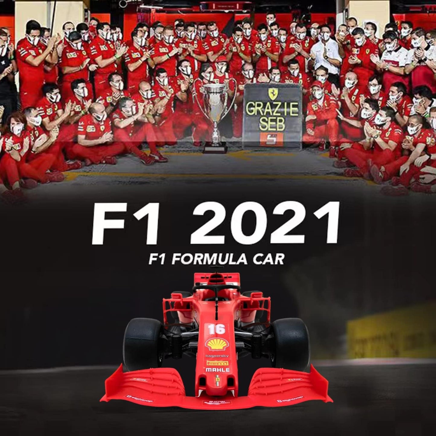 Rastar F1 Ferrari RC Vehicle Toy Remote Controlled Car Kit - Red