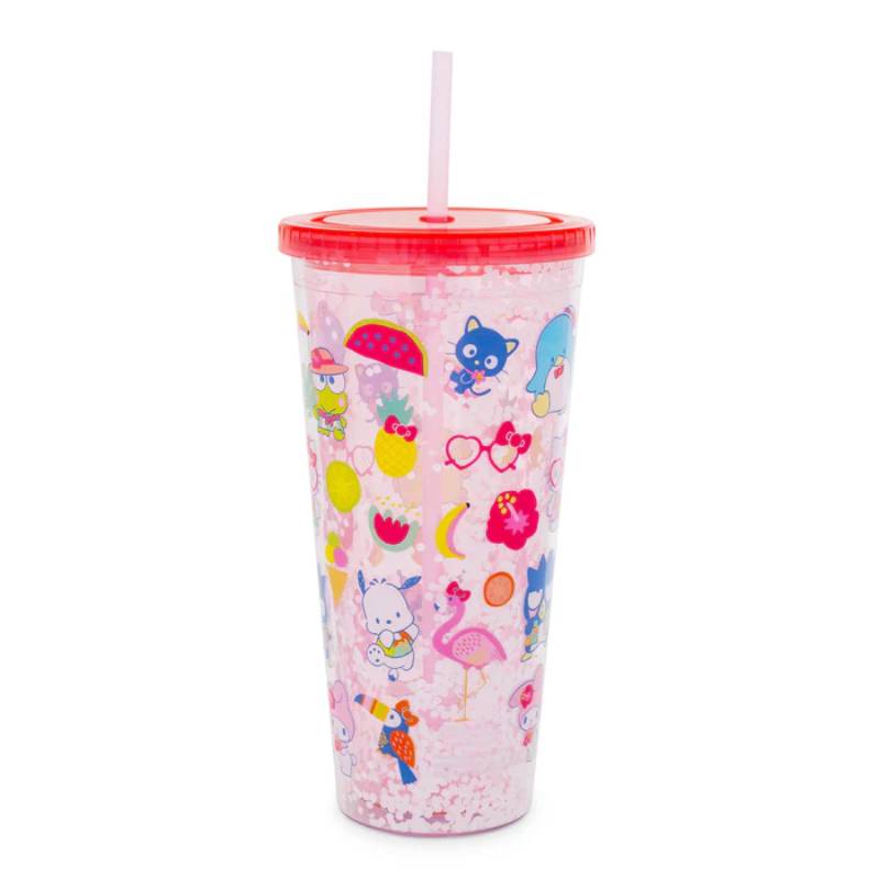 Sanrio Hello Kitty and Friends Icons 32 oz Confetti Carnival Cup - Red