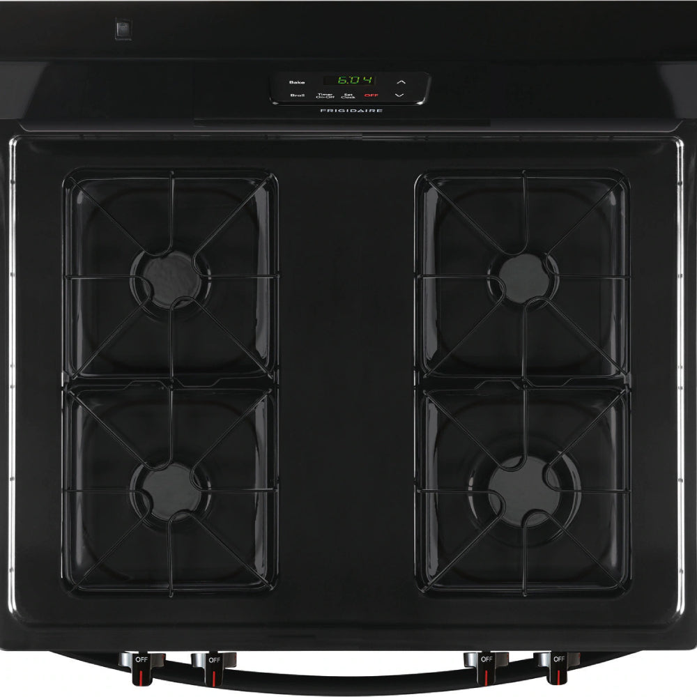 Frigidaire FCRG3015AB 5 cu. ft. Freestanding Gas Range 4 Sealed Burners - Black