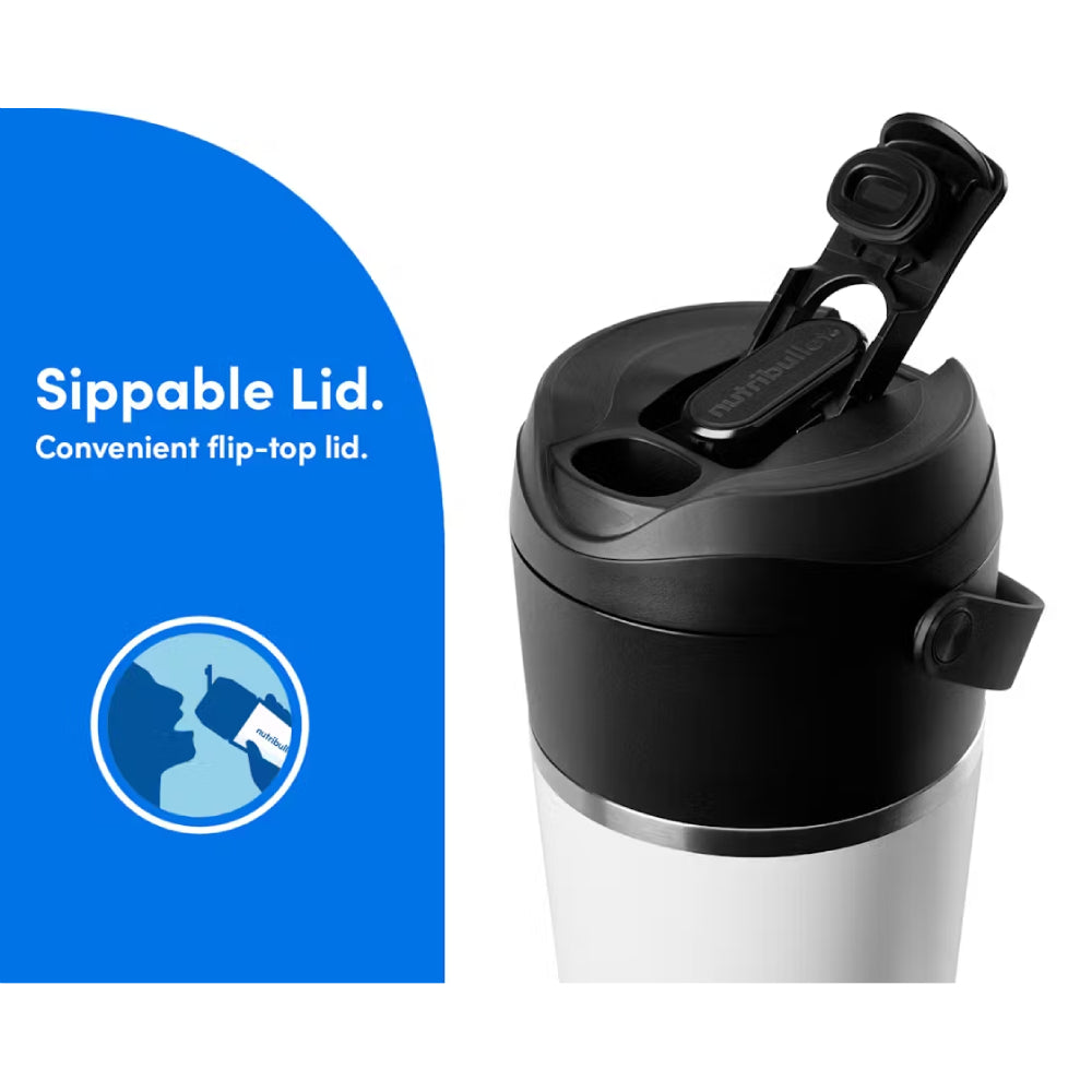 Nutribullet NBPB50350AW Flip Insulated Portable Blender - White