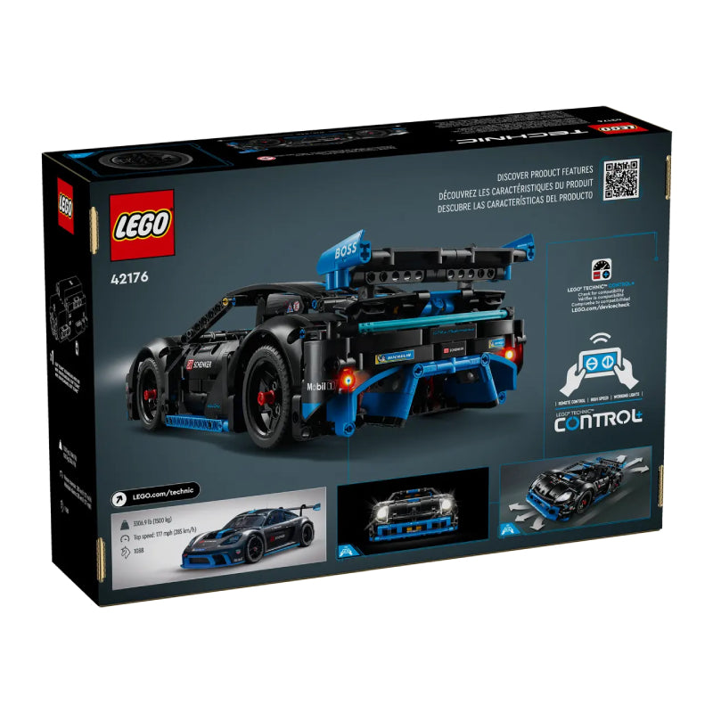 LEGO Technic Porsche GT4 e-Performance Race Car Building Toy (834-Pieces) - Black/Blue