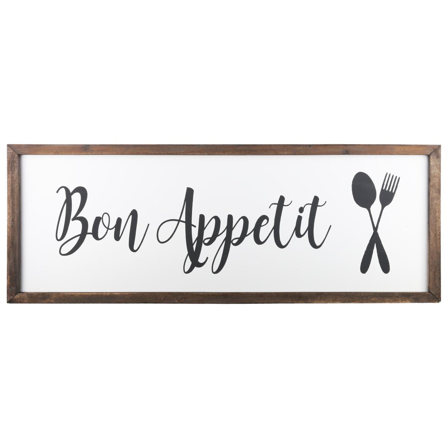 Urban Trends Collection "Bon Appetit" Wall Decor in Wood with Equilateral Back Hangers