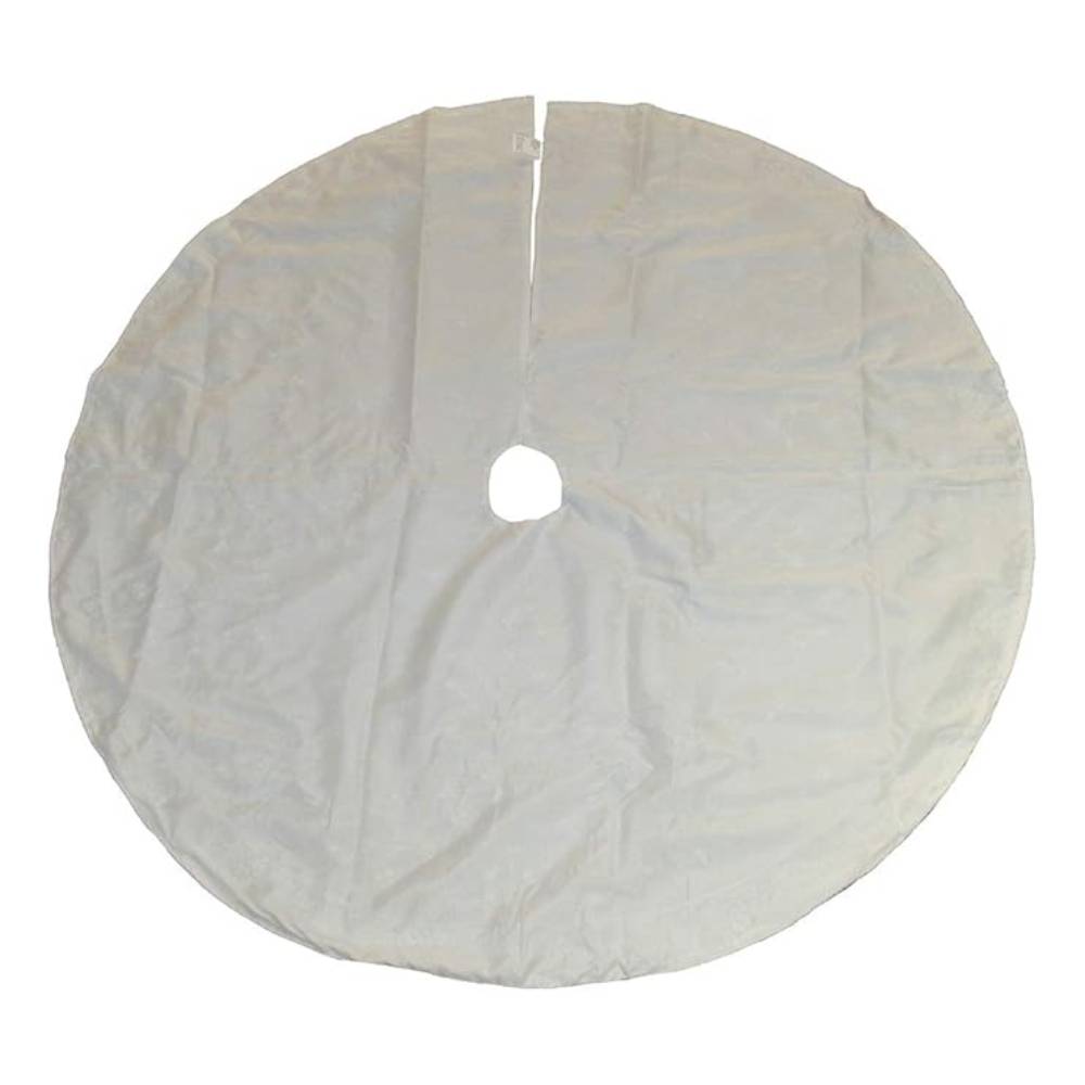 Kurt Adler 48" Tree Skirt - Silver